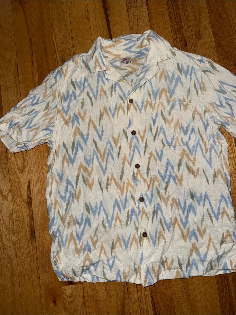 Faherty - Short-Sleeve Button-Down Shirt top